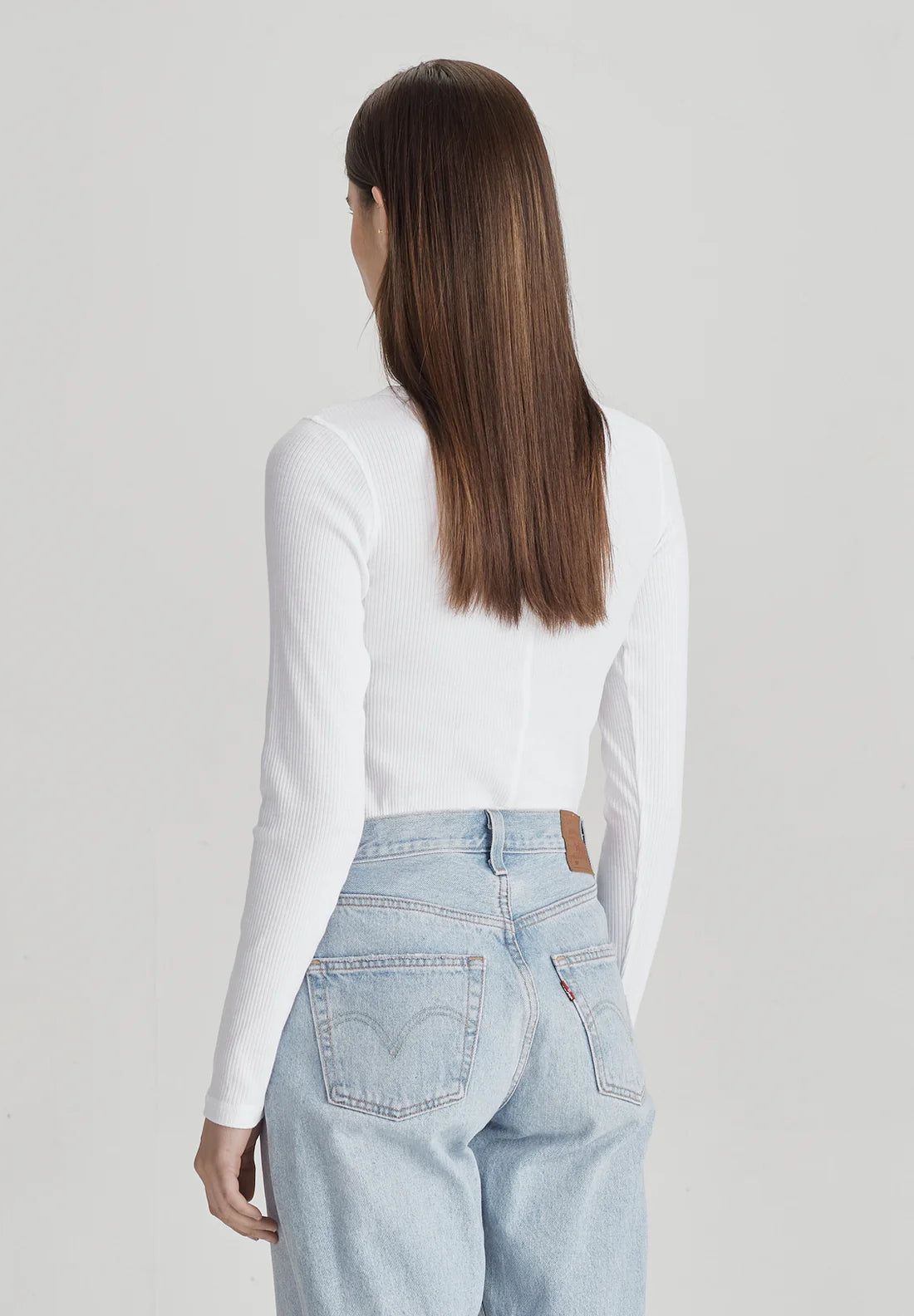 COMMONERS Base Rib Long Sleeve | White