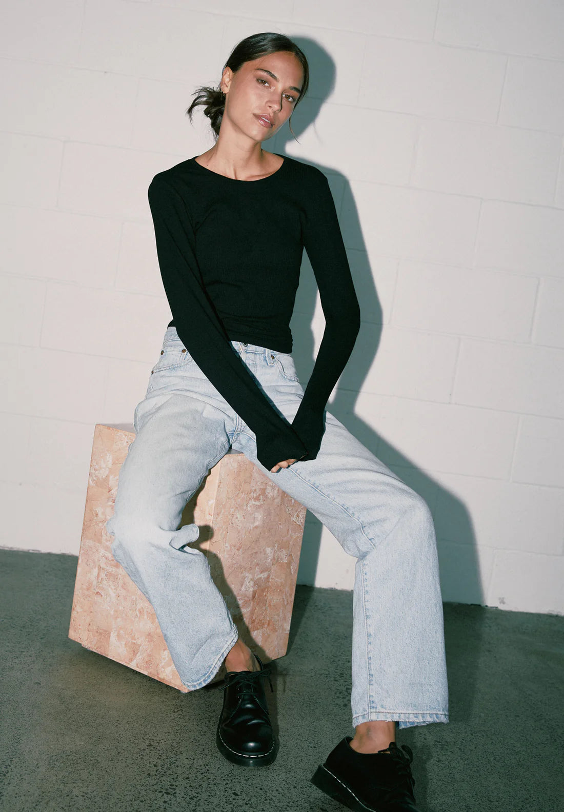 COMMONERS Base Rib Long Sleeve | Black