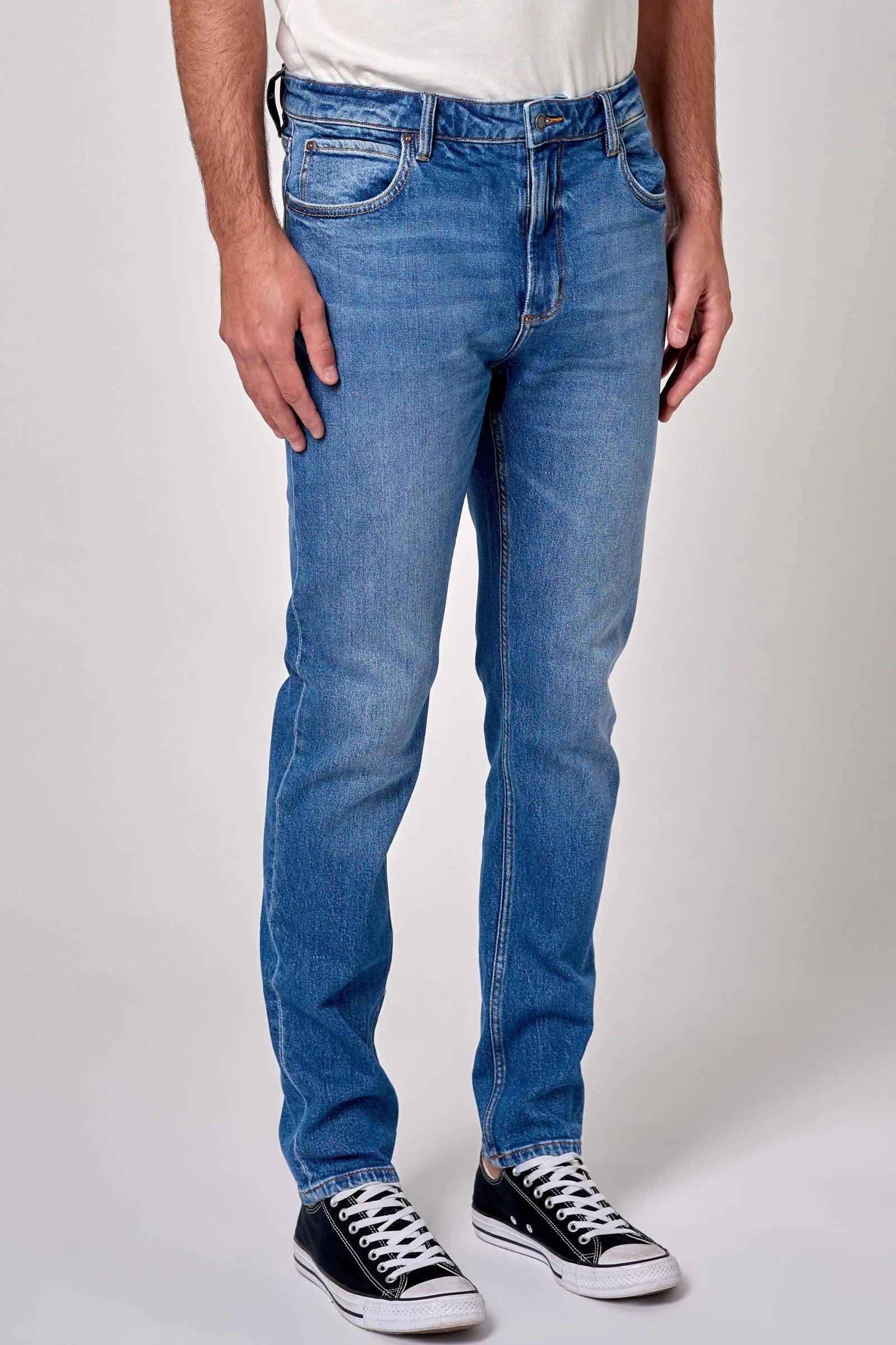 Tim Slims Belter l Mid Vintage Blue