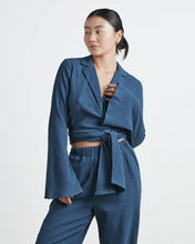 Load image into Gallery viewer, Karlee Wrap Shirt | Navy
