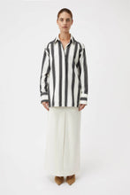 Load image into Gallery viewer, Kiah Shirt | Black and Cream Stripe
