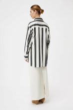 Load image into Gallery viewer, Kiah Shirt | Black and Cream Stripe
