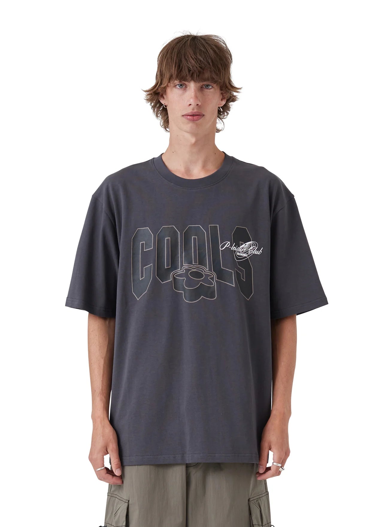 BARNEY COOLS College Tee | Washed Black