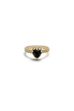 Load image into Gallery viewer, STOLEN GIRLFRIENDS CLUB Mini Claw Ring | Gold Plated - Onyx
