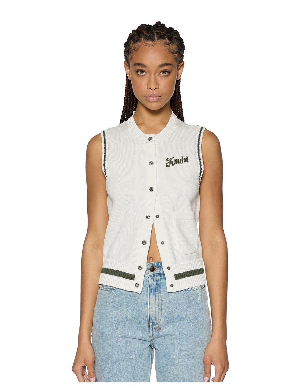 KSUBI Academy Vest | Ecru/Hash