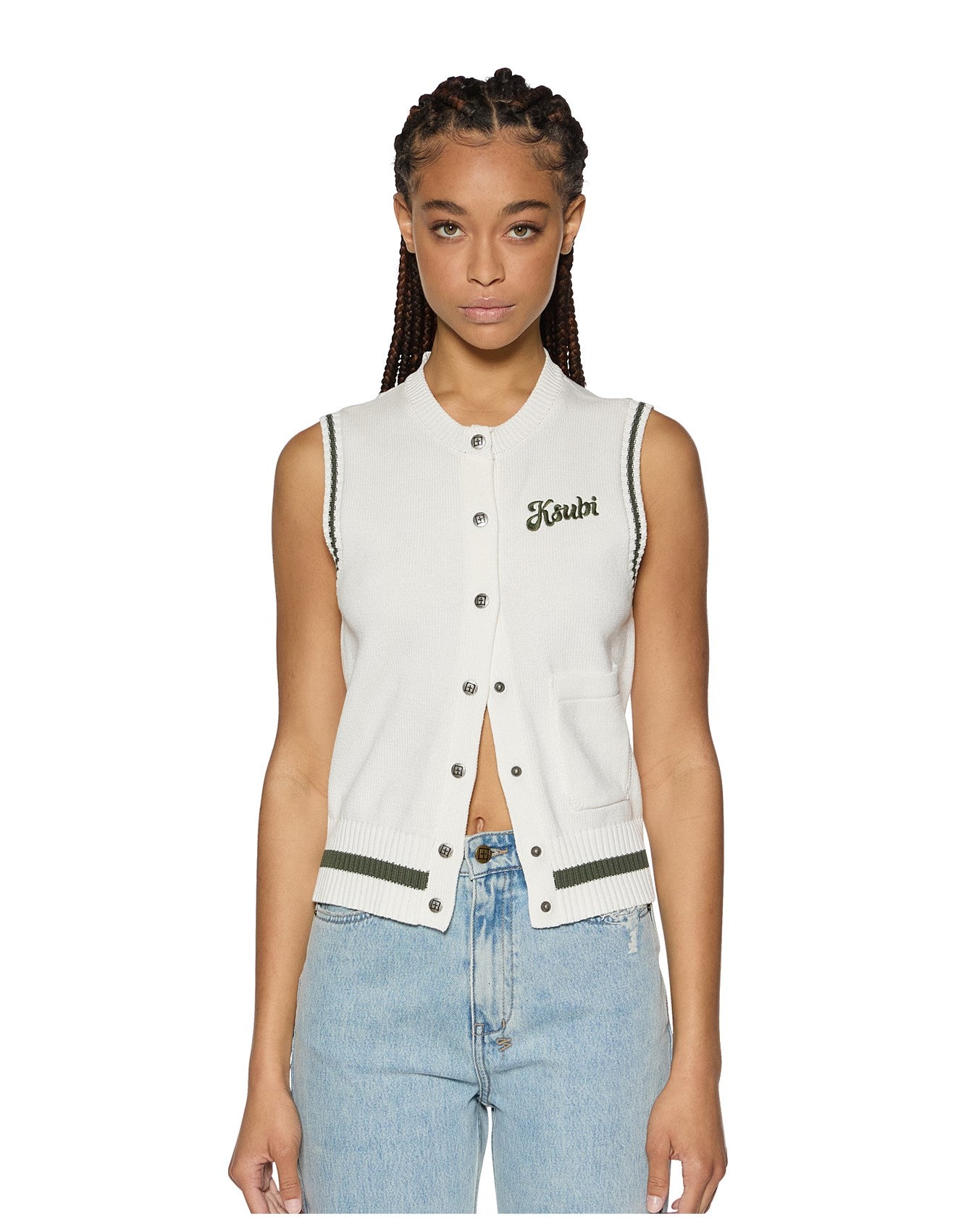 KSUBI Academy Vest | Ecru/Hash