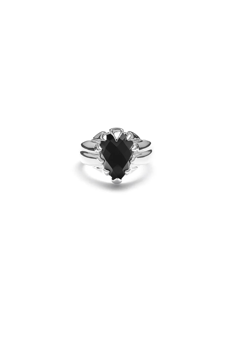 STOLEN GIRLFRIENDS CLUB Love Claw Drop Ring | Sterling Silver/Onyx