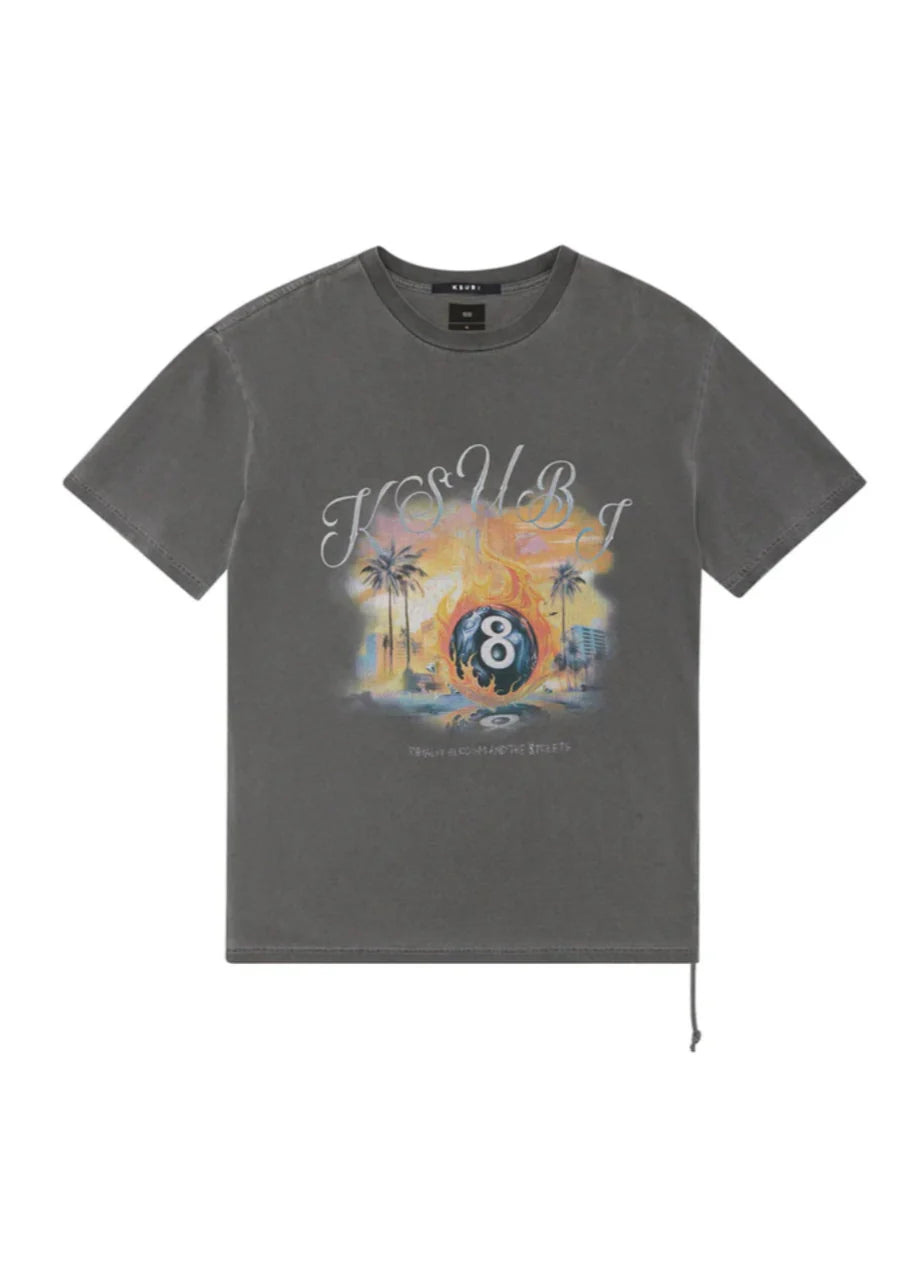 KSUBI World Order Biggie Ss Tee | Charcoal