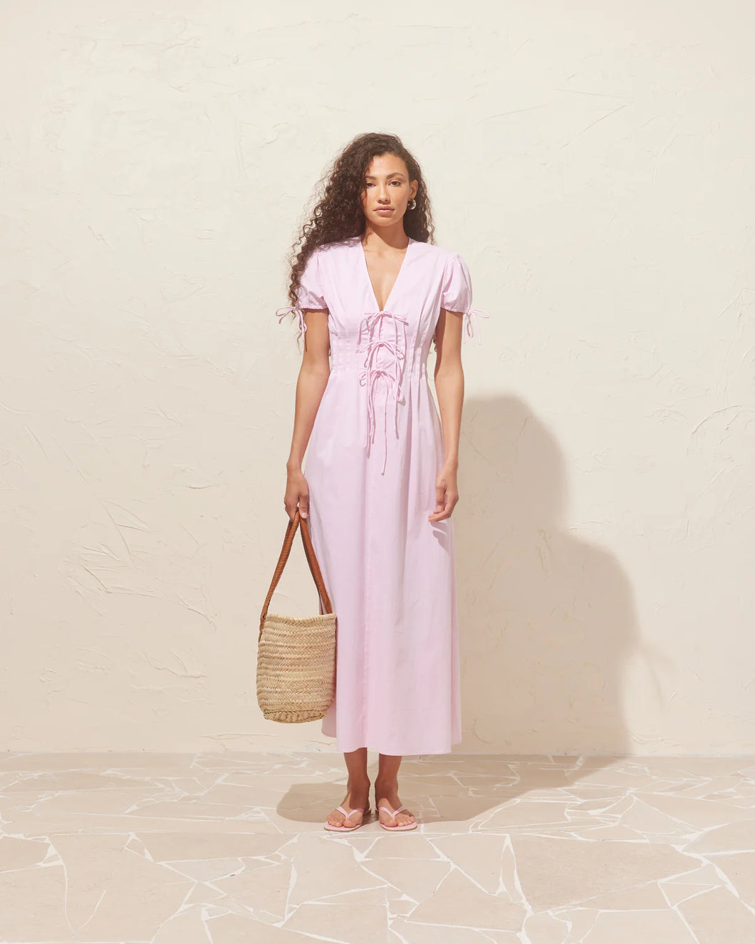 RUBY Simona Shirt Dress | Baby Pink