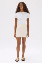 Load image into Gallery viewer, ASSEMBLY LABEL Simone Cotton Linen Mini Skirt | Oat
