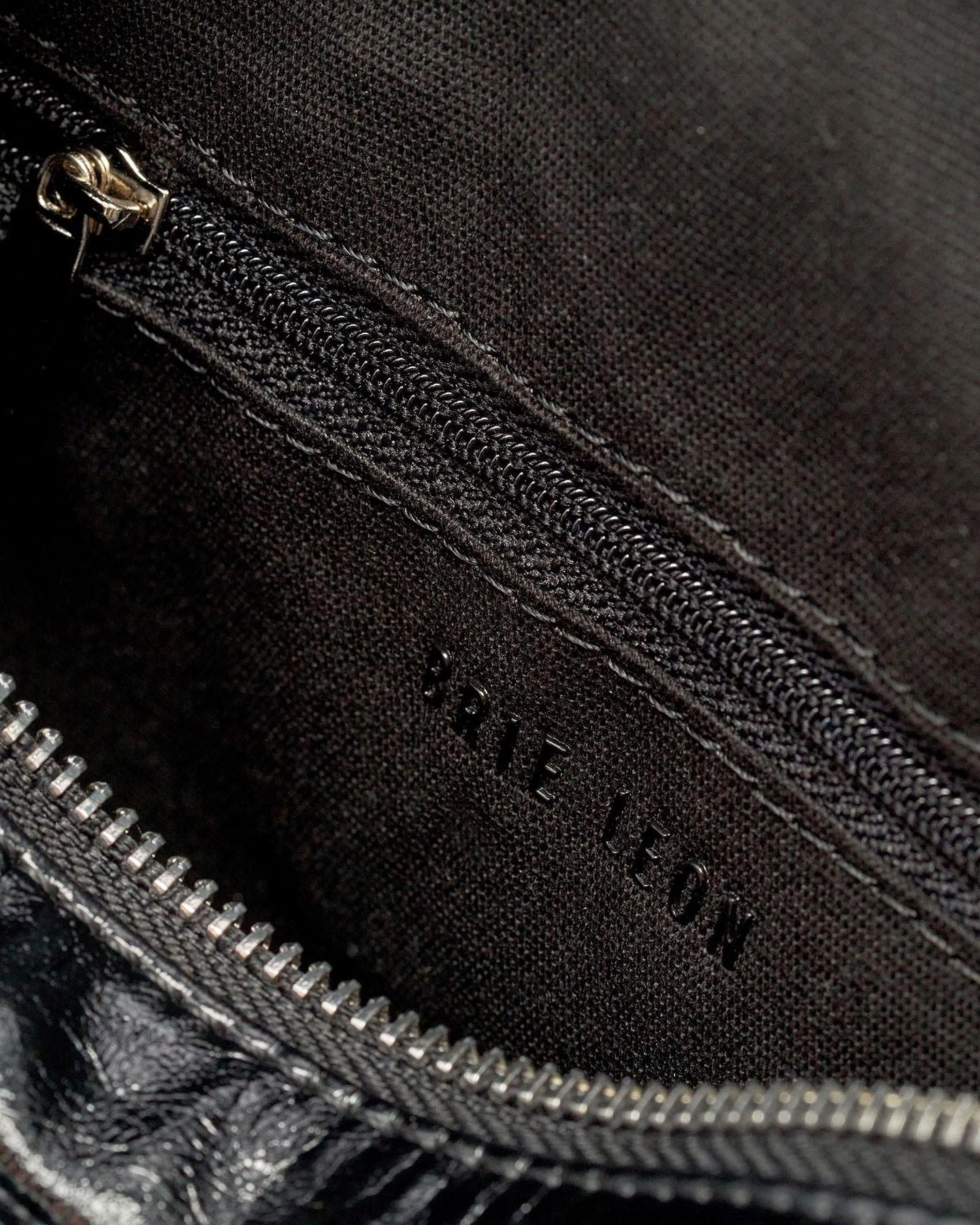 Luca Shoulder Bag | Black Glossy Crinkle