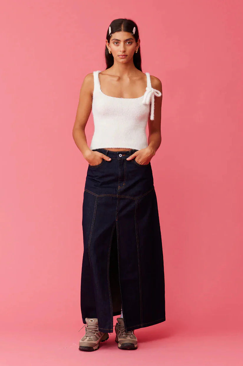 Milo Bow Top | White