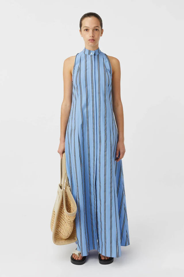 CAMILLA AND MARC Atoll Stripe Dress | Cornflower Blue Stripe