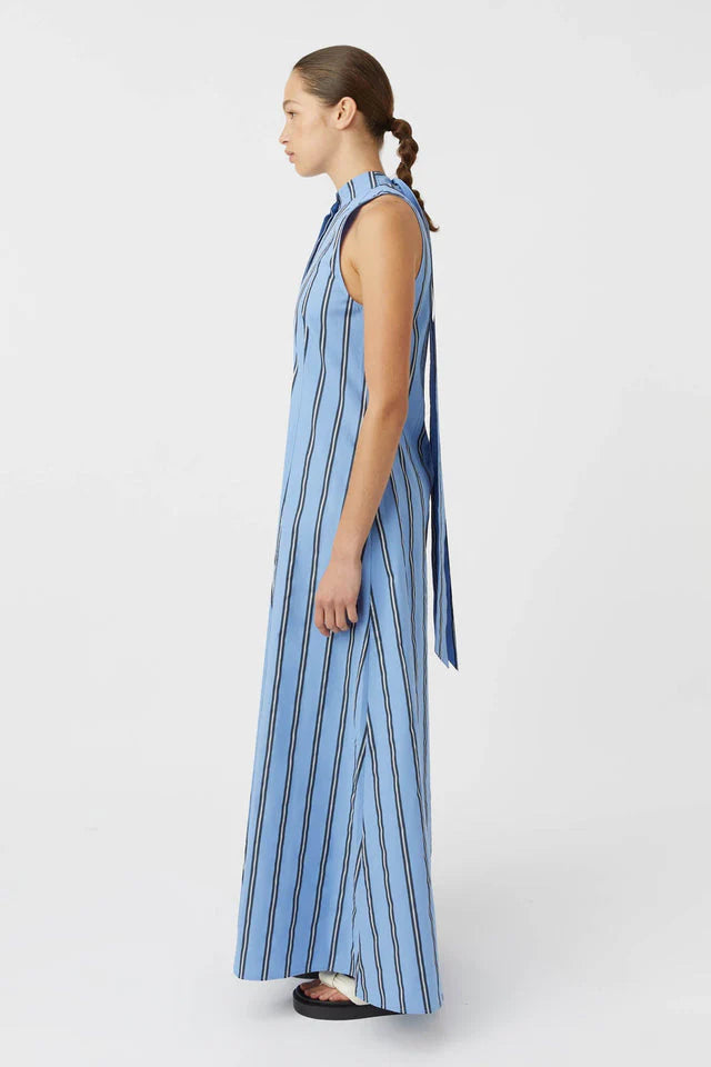 CAMILLA AND MARC Atoll Stripe Dress | Cornflower Blue Stripe