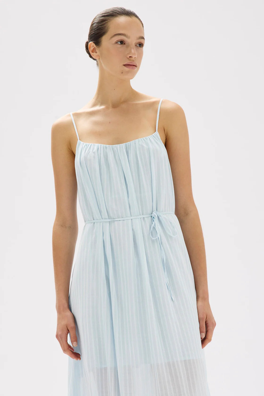 ASSEMBLY LABEL Cammy Maxi Dress | Blue Haze/White