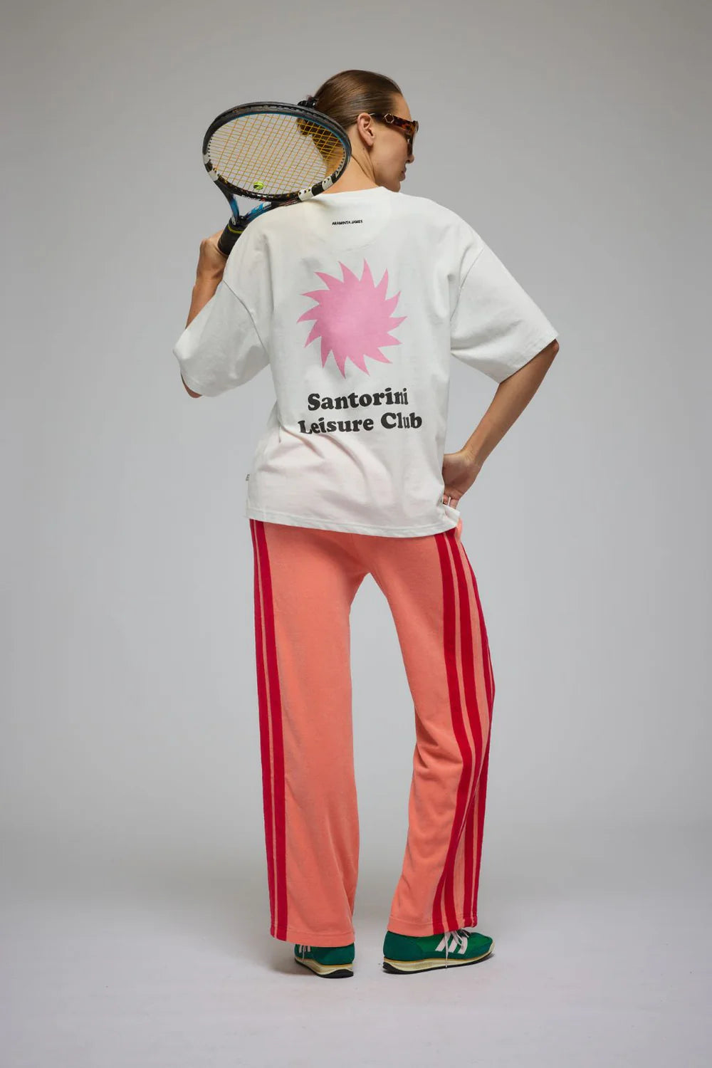 ARAMINTA JAMES Santorini Oversized Tee | Warm White