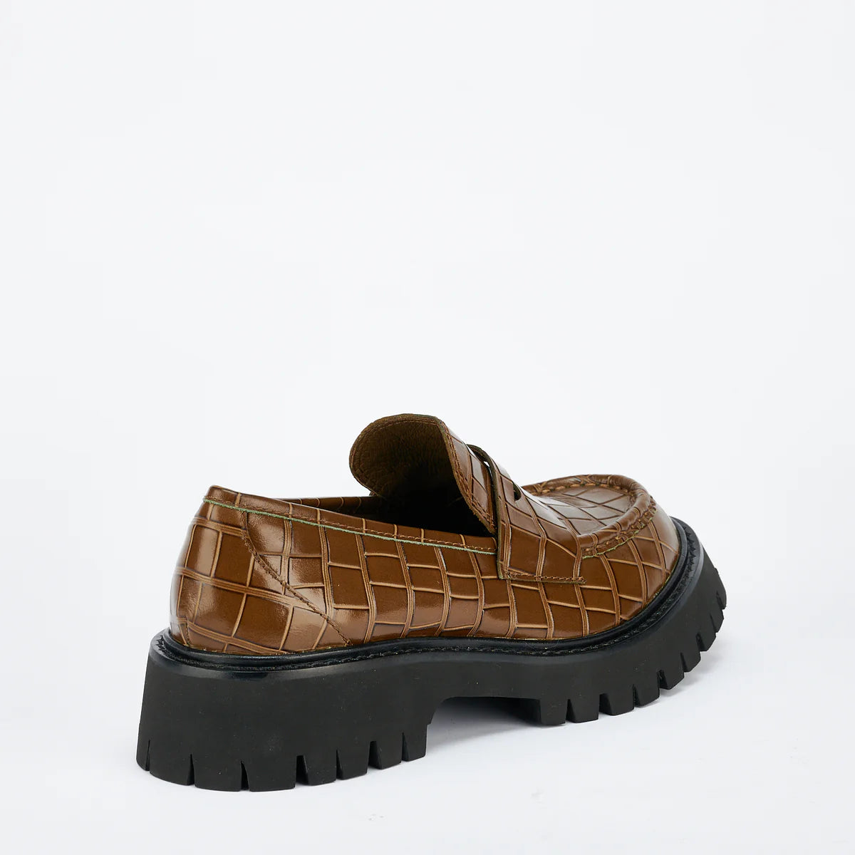 Maritime Loafer | Olive Croc