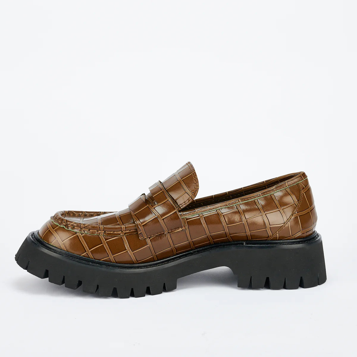 Maritime Loafer | Olive Croc