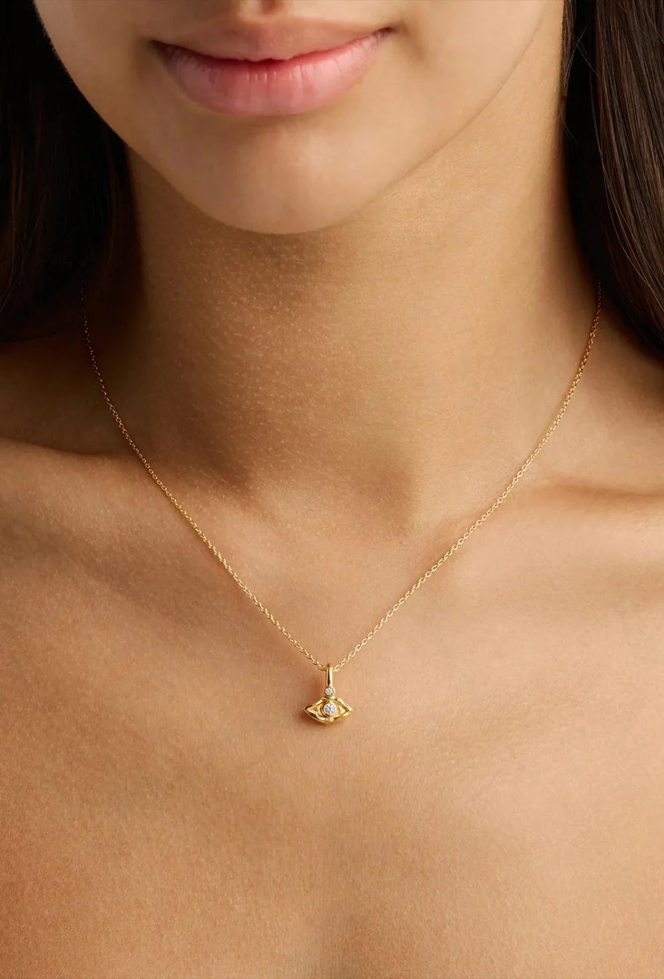 BY CHARLOTTE I Am Protected Necklace | Gold