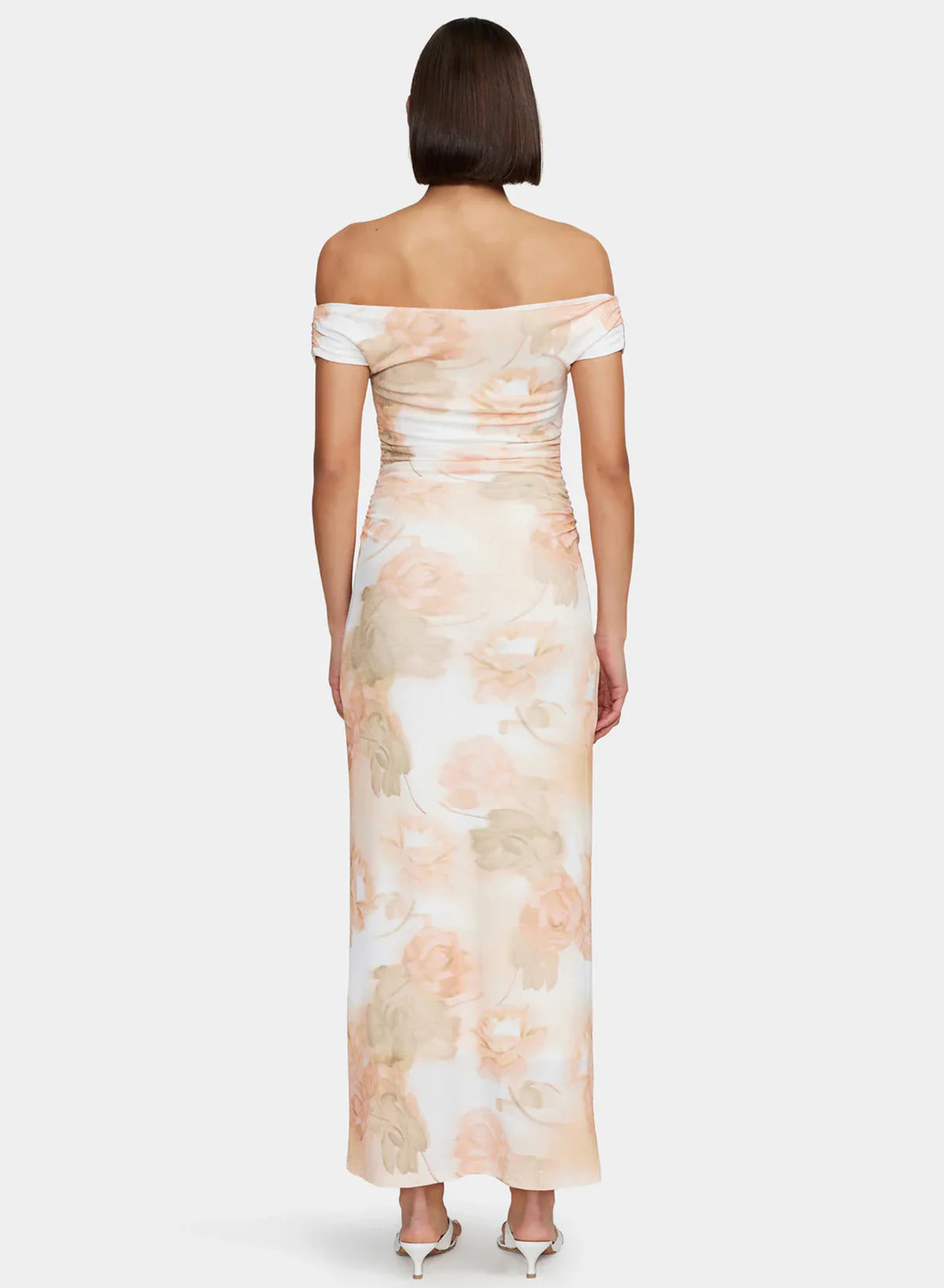 OWNLEY Lena Midi Dress | Peachy Garden