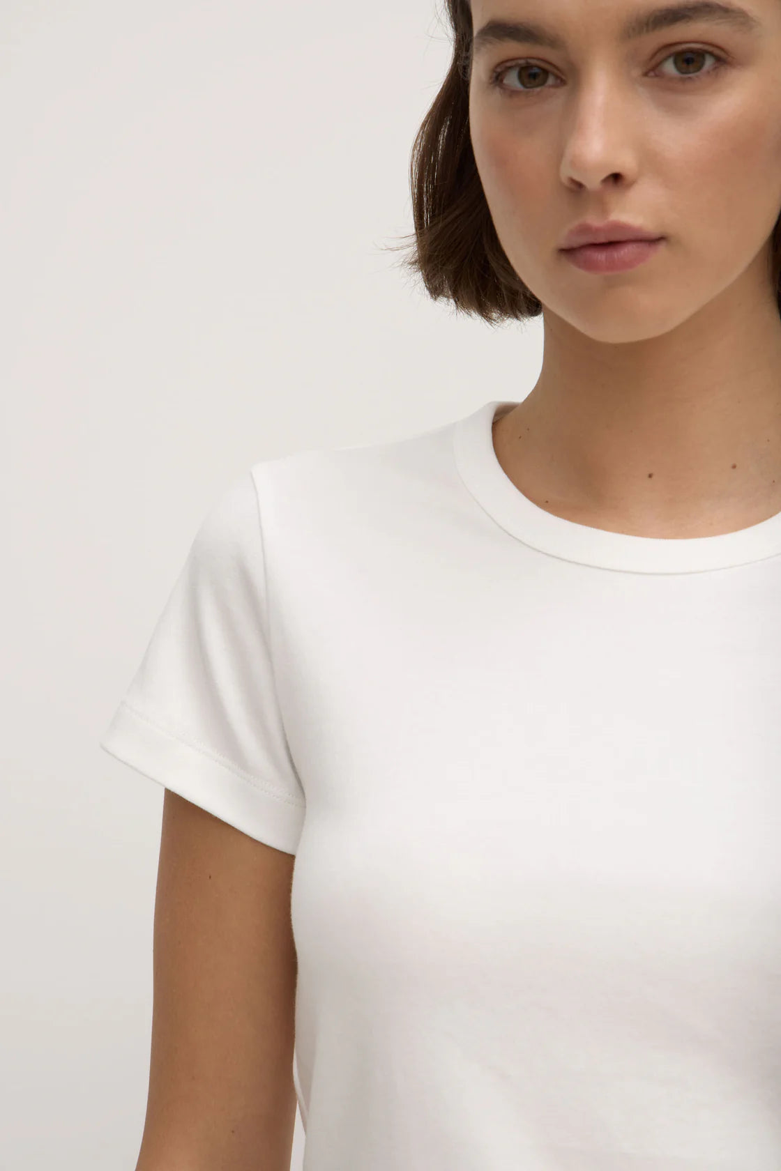 ASSEMBLY LABEL Lyla Cap Sleeve Tee | White