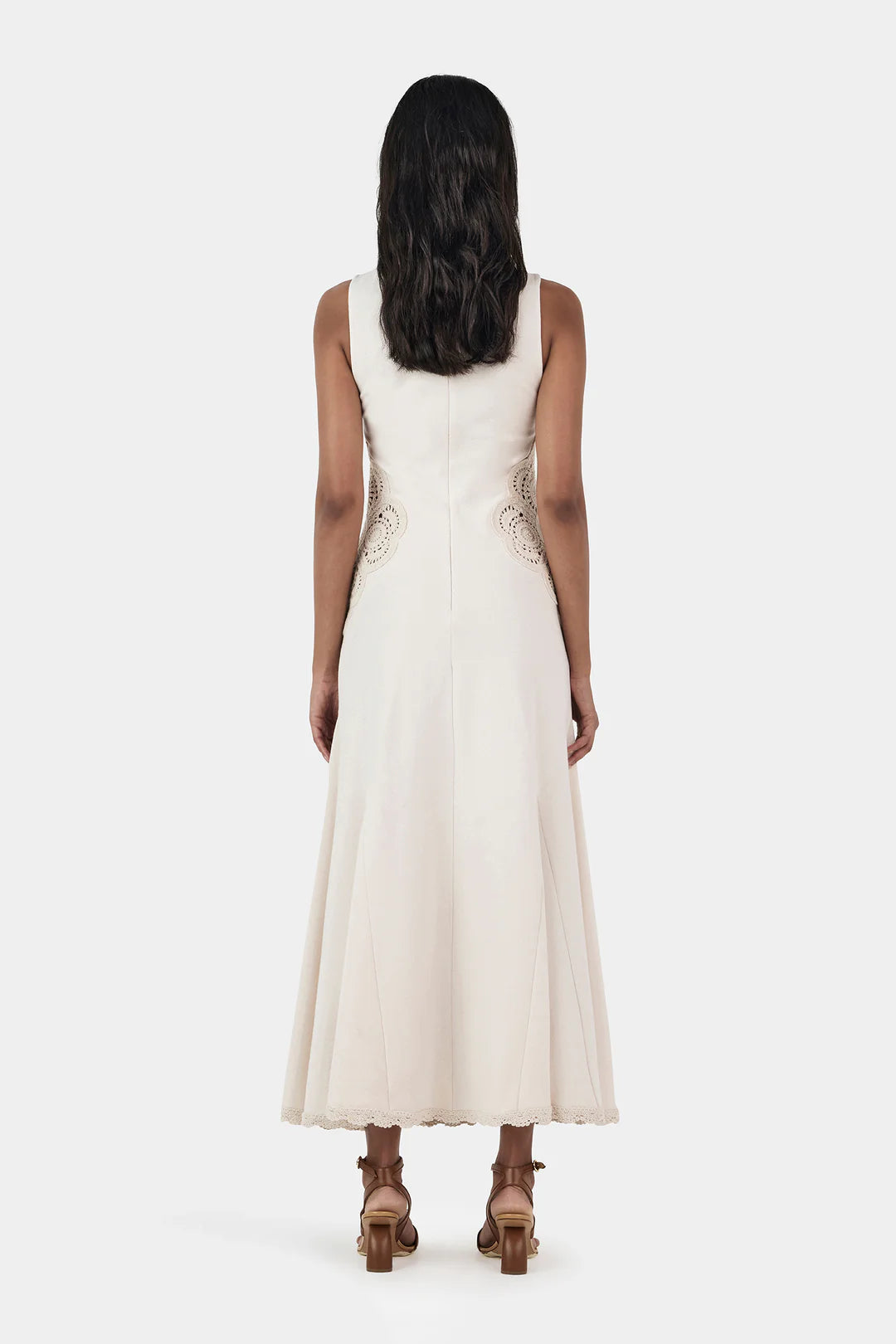 HANSEN Ivy Crochet Dress | Sandstone