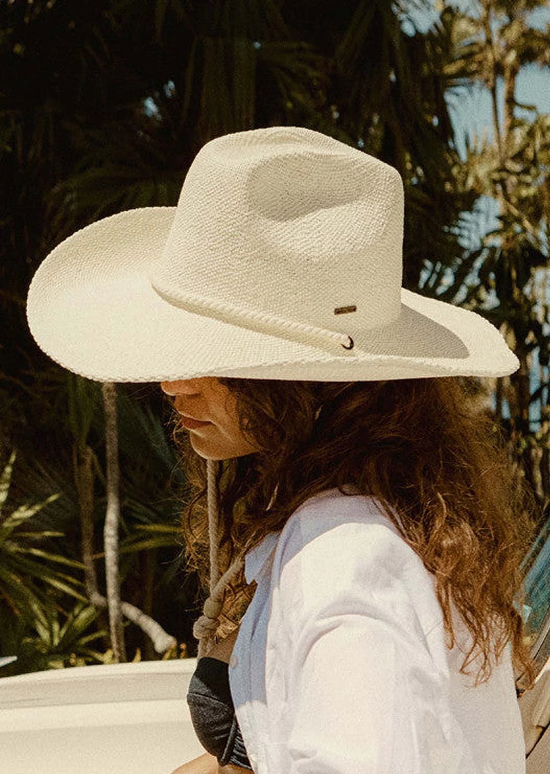 BRIXTON Austin Straw Cowboy Hat | Bone