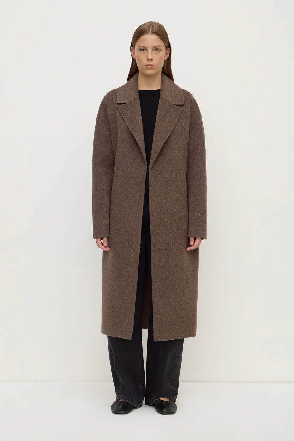 ASSEMBLY LABEL Ivy Wool Coat | Cocoa Marle
