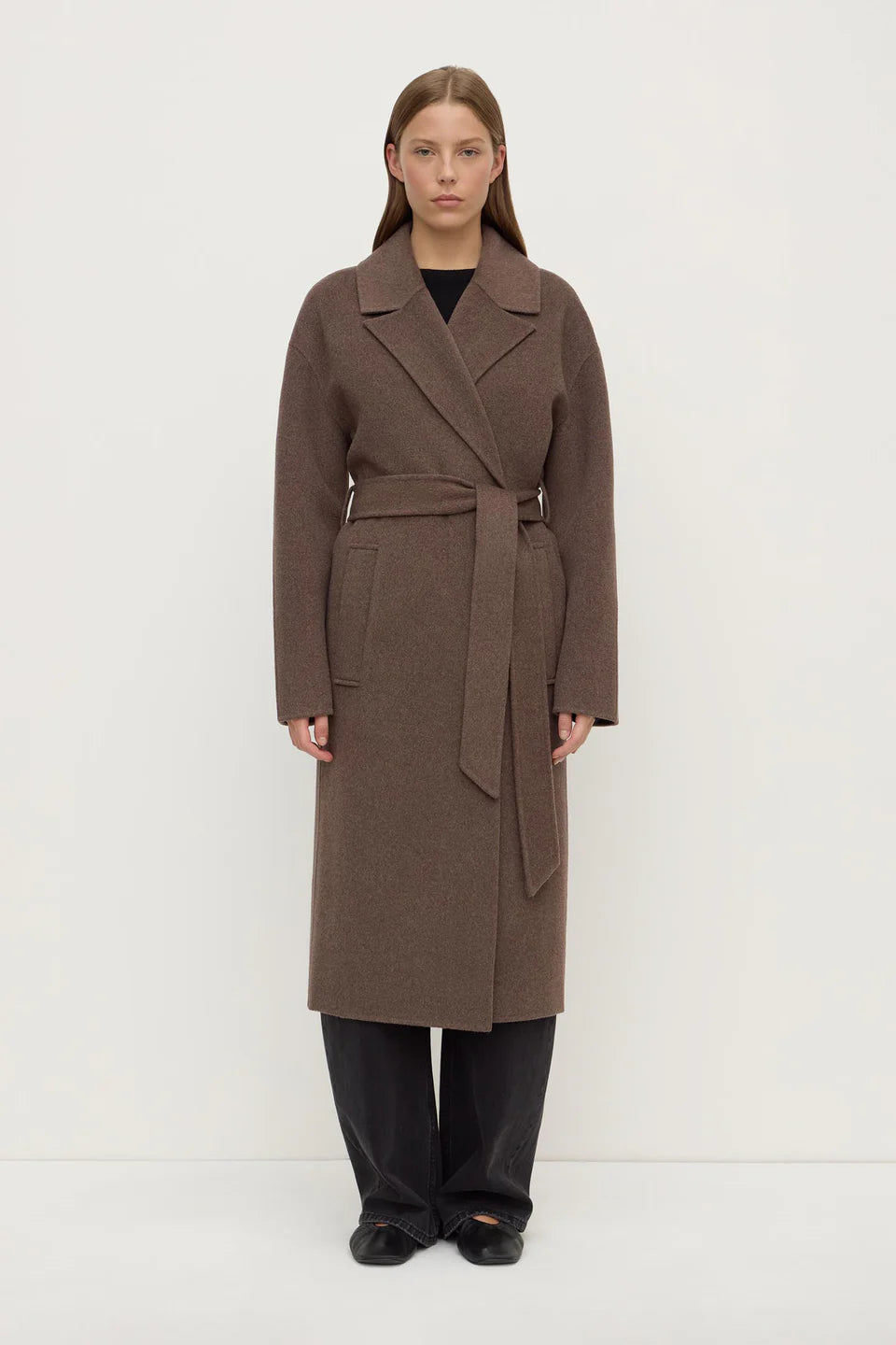 ASSEMBLY LABEL Ivy Wool Coat | Cocoa Marle