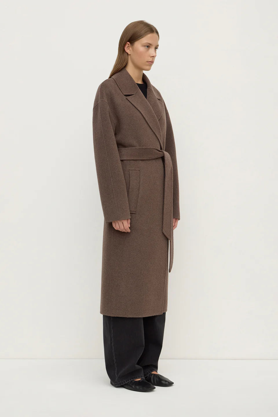 ASSEMBLY LABEL Ivy Wool Coat | Cocoa Marle