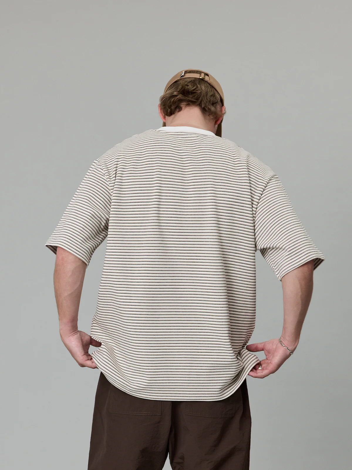 J.A.F Heavy Shore Tee | Off White Stripe