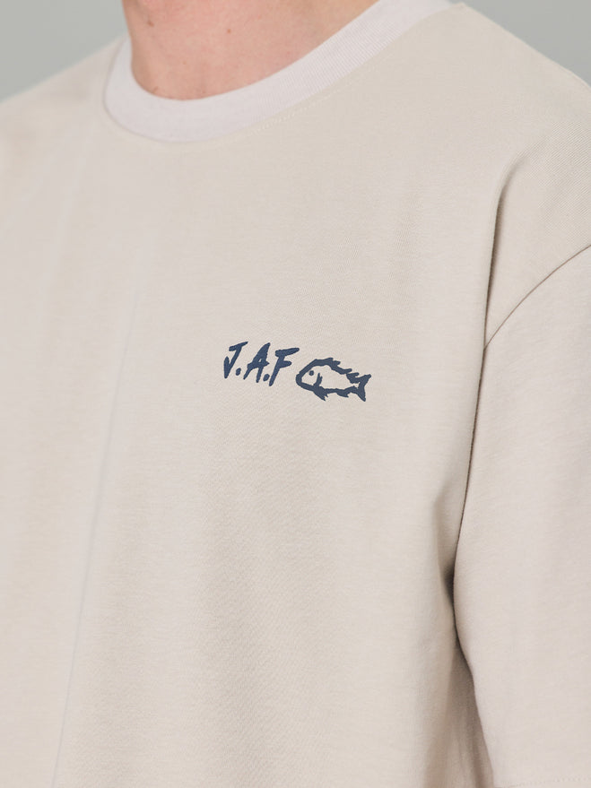 JUST ANOTHER FISHERMAN Heavy Shore Tee | Bone