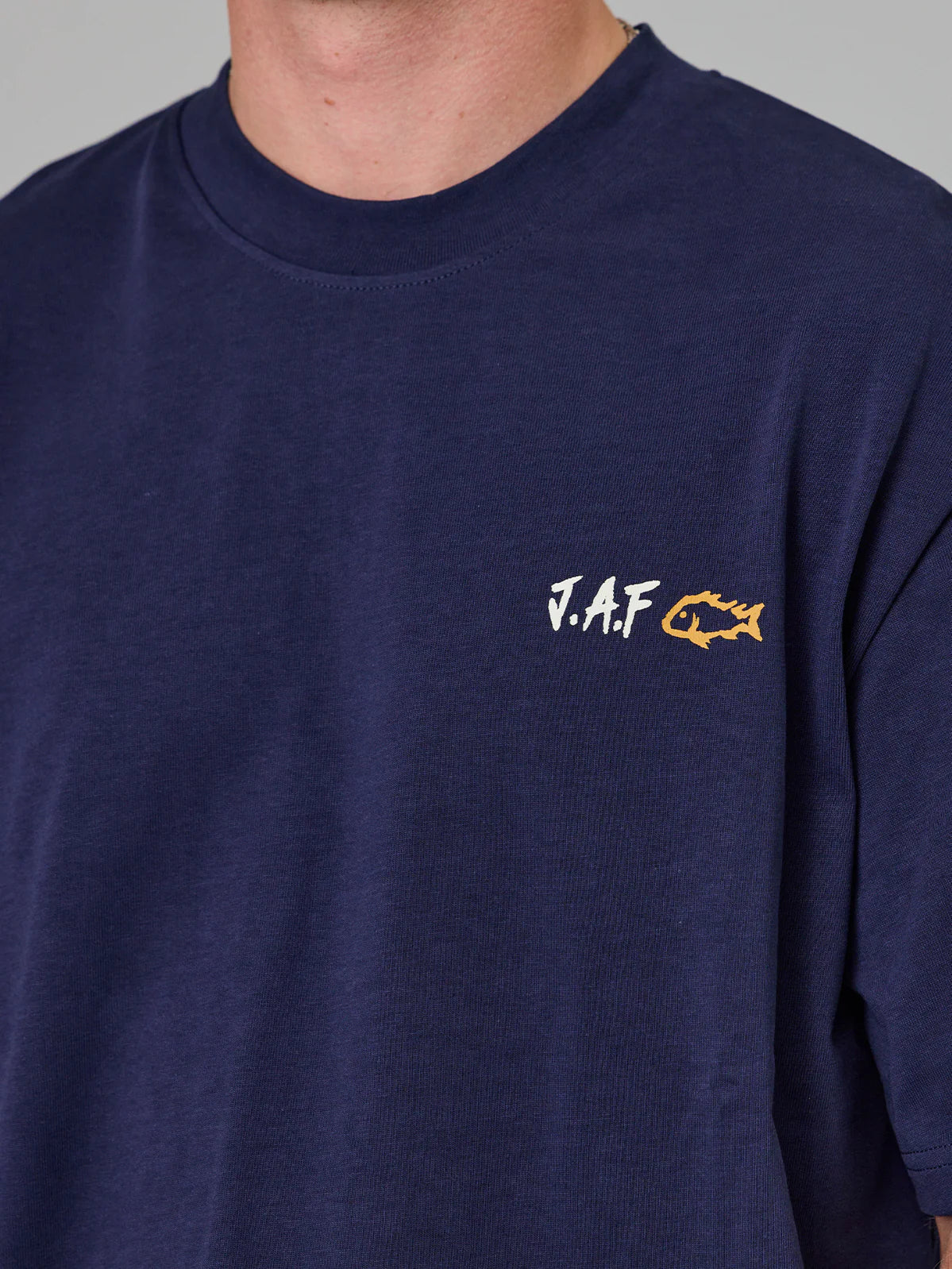 JUST ANOTHER FISHERMAN Heavy Shore Tee | Navy