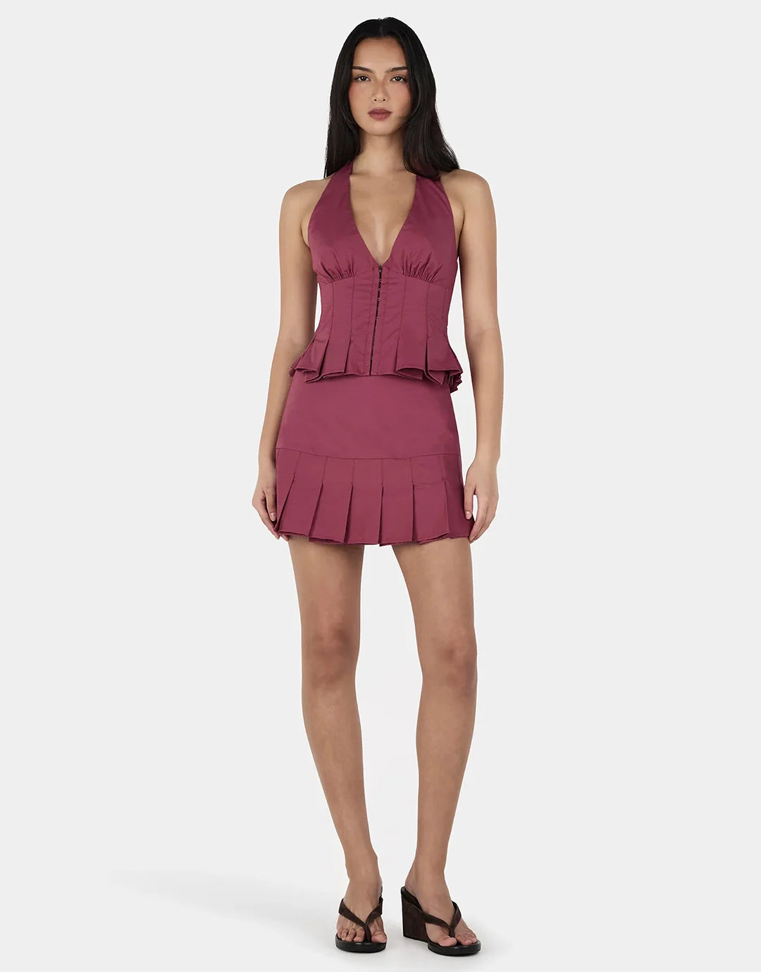 OWNLEY Jorja Corset | Raspberry