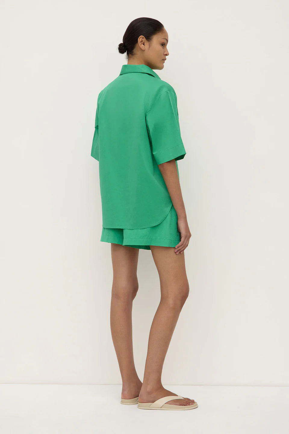 ASSEMBLY LABEL Joni Short Sleeve Shirt | Bright Green