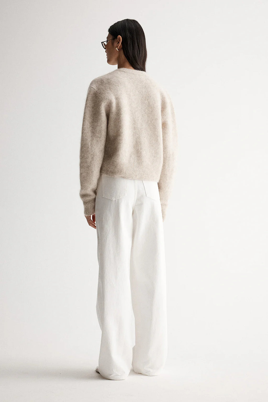 ELKA Abigail Cardigan | White Marle