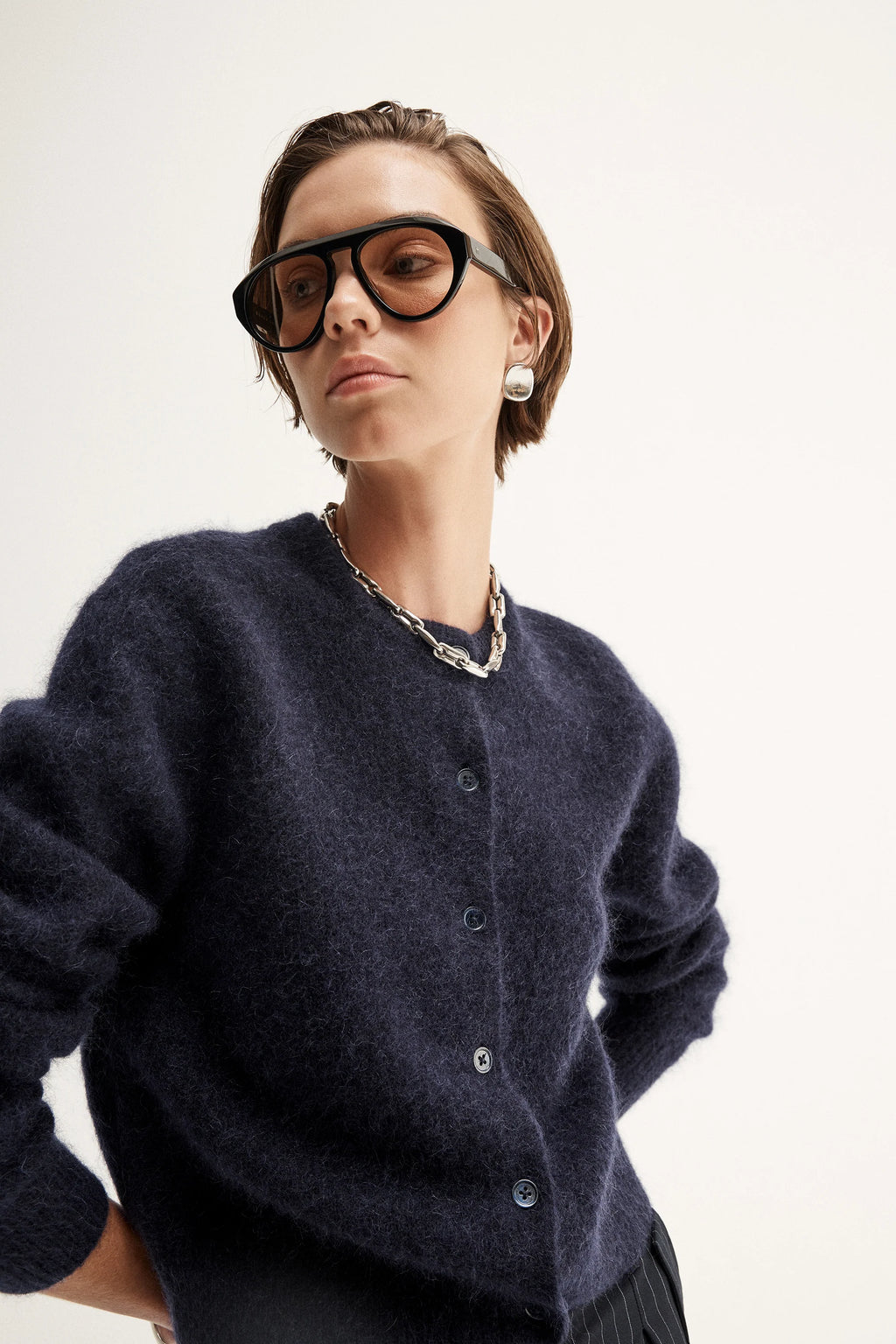 ELKA Abigail Cardigan | Midnight Navy