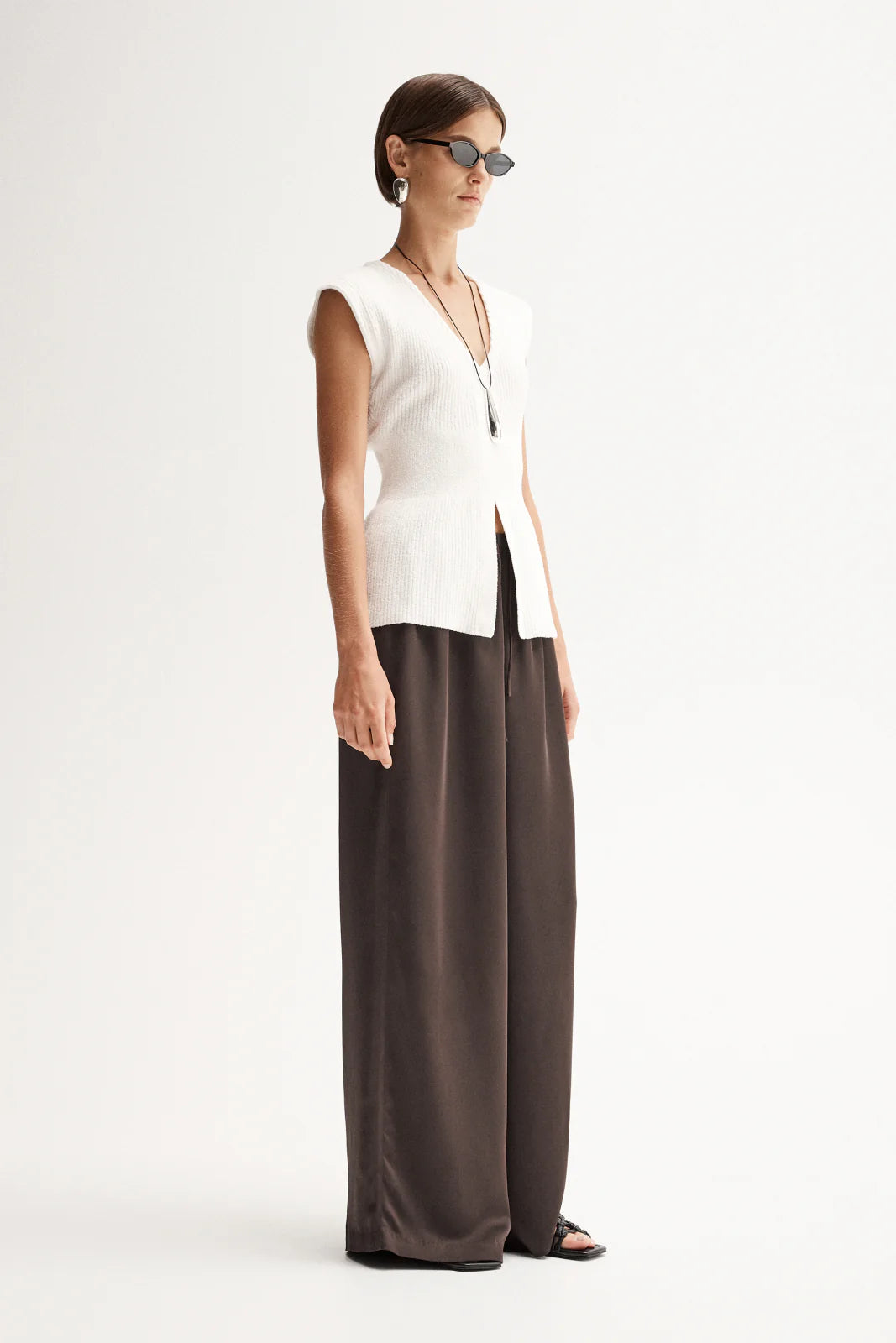 ELKA COLLECTIVE Santori Knit Top | White