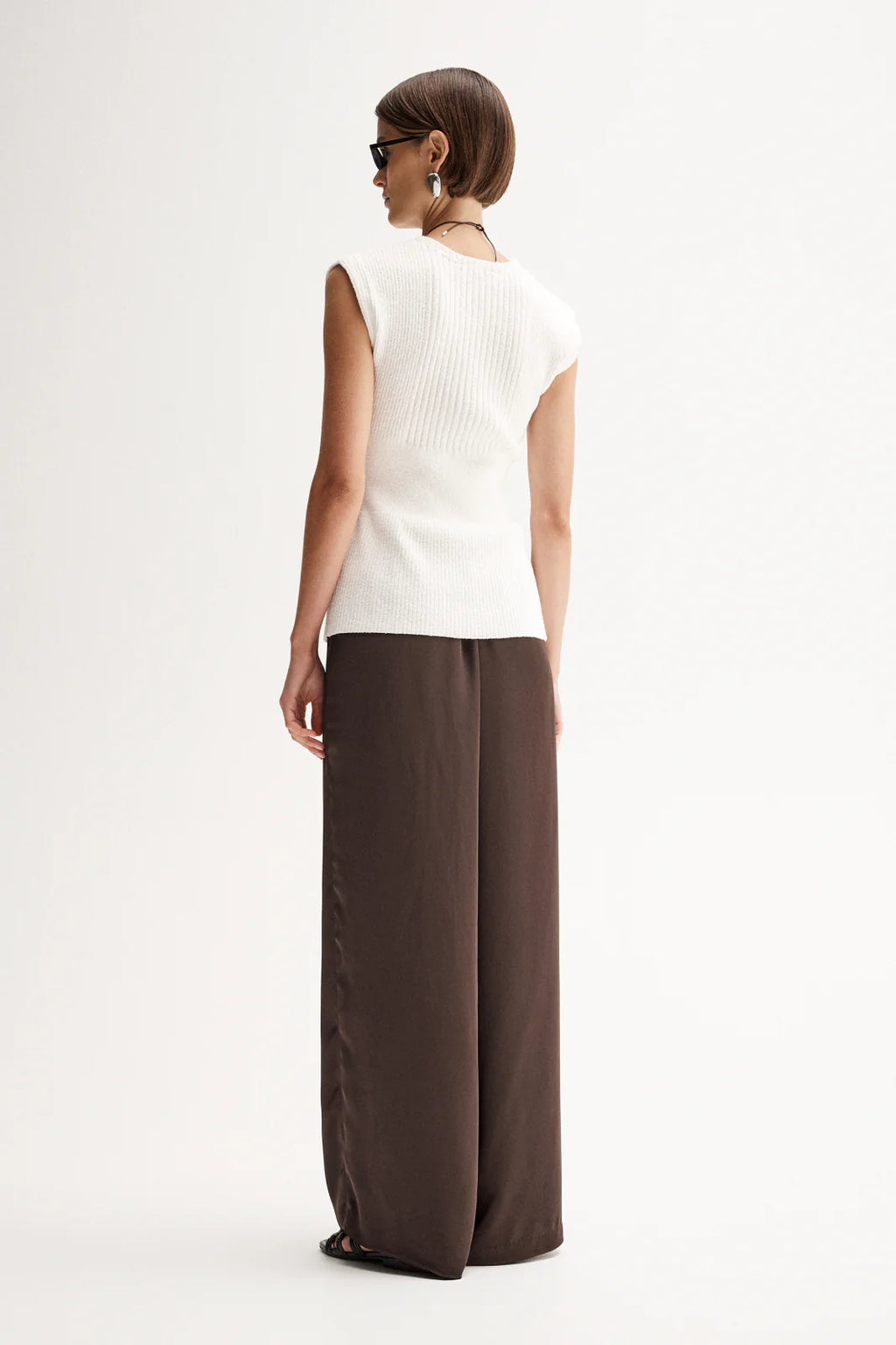 ELKA COLLECTIVE Santori Knit Top | White
