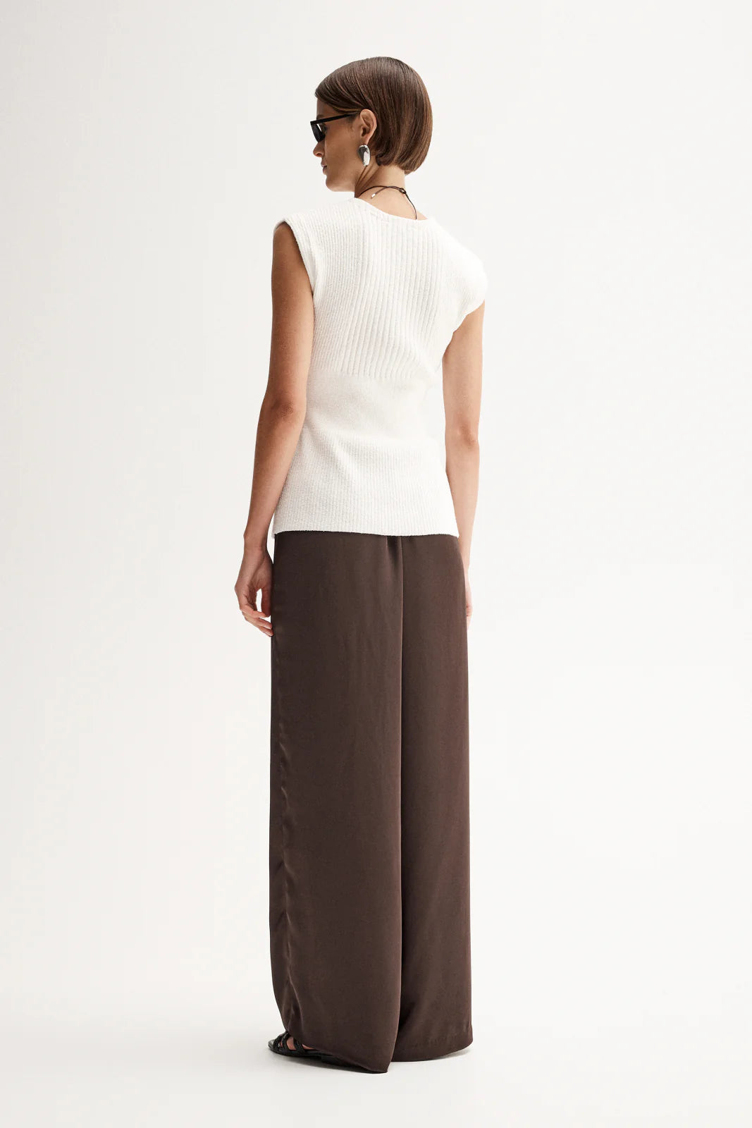ELKA COLLECTIVE Santori Knit Top | White