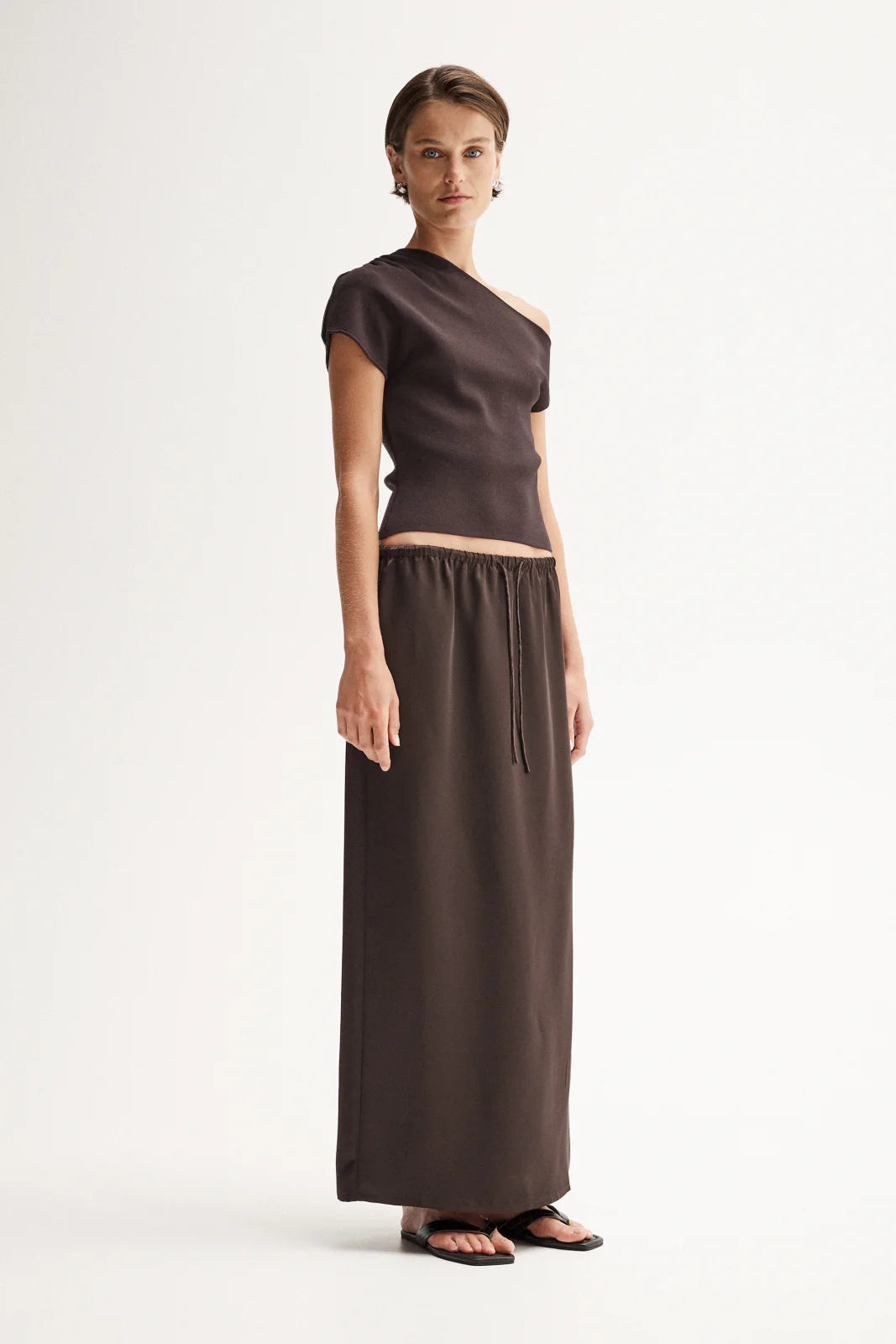 ELKA Mina Maxi Skirt | Brown