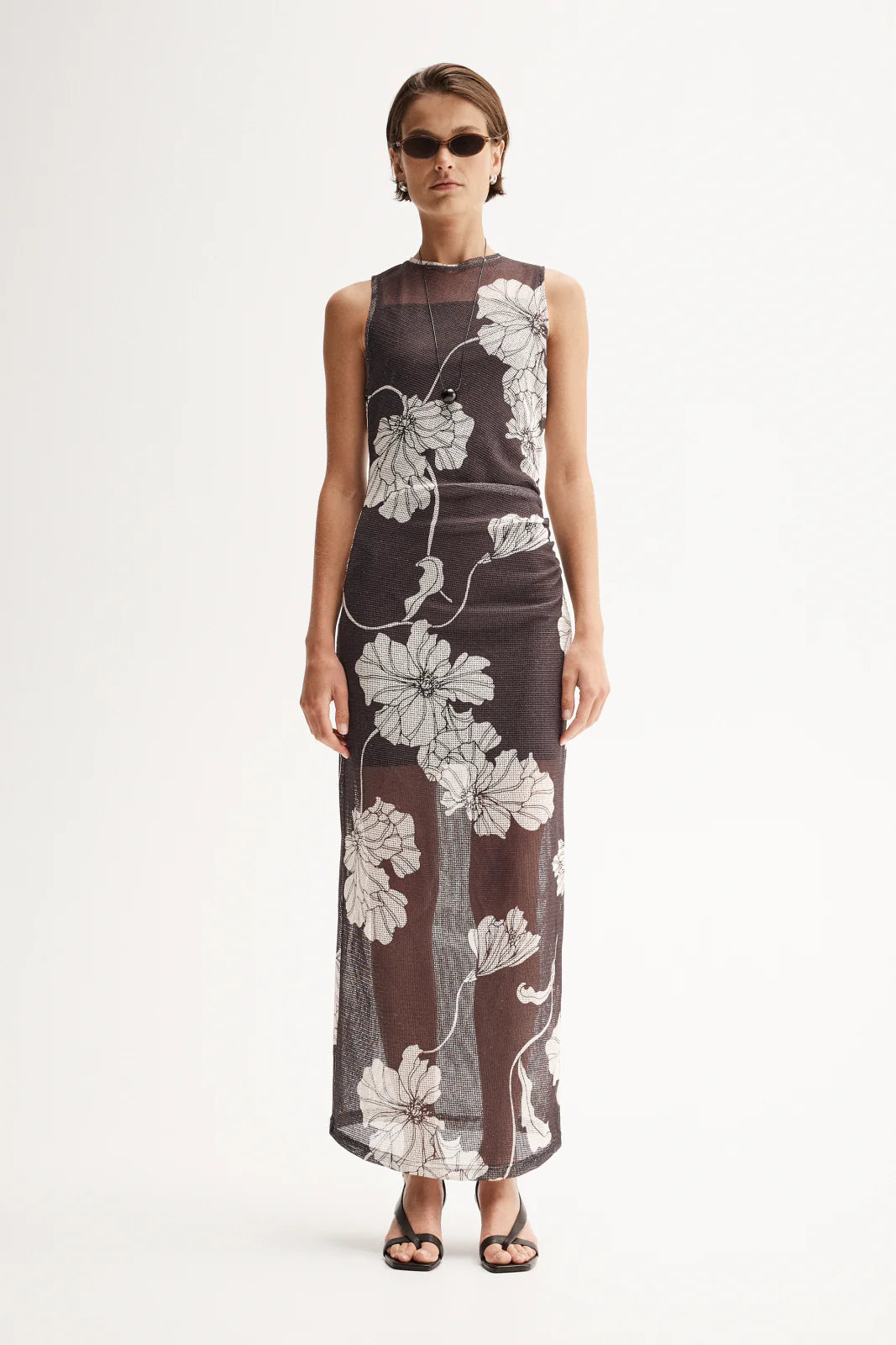 ELKA Lillian Maxi Dress | Floral Brown