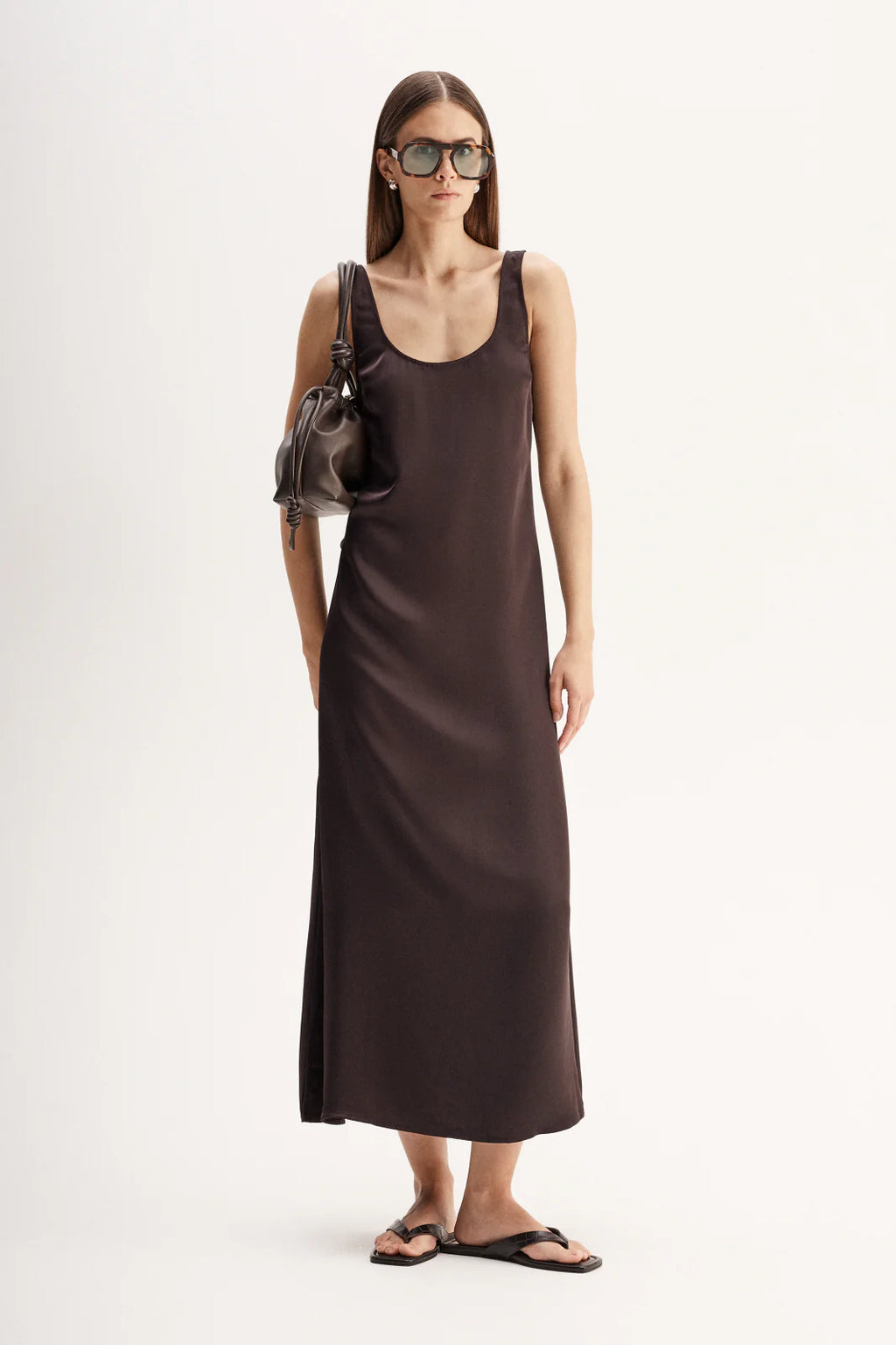 ELKA Mina Maxi Dress | Chocolate