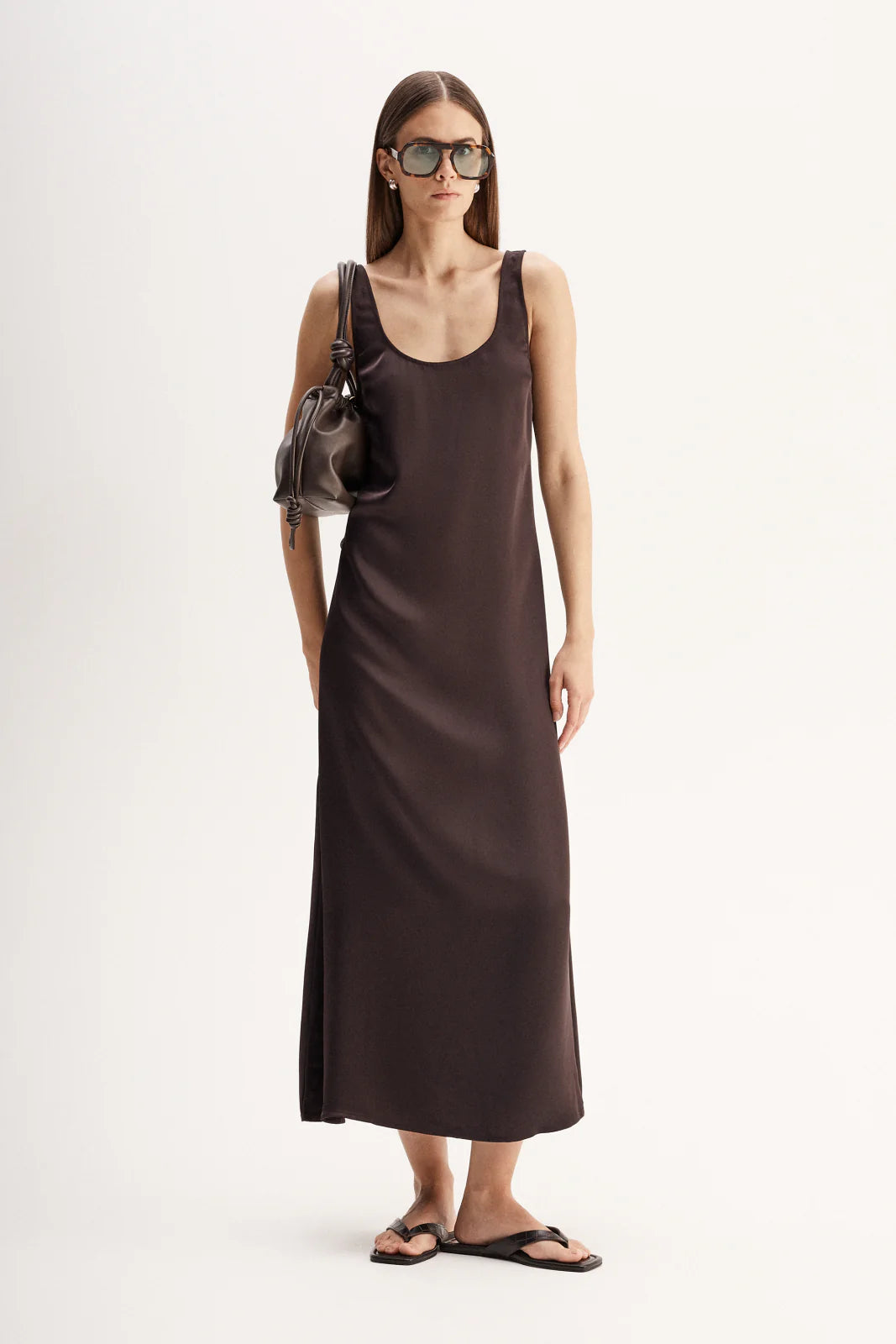 ELKA Mina Maxi Dress | Chocolate