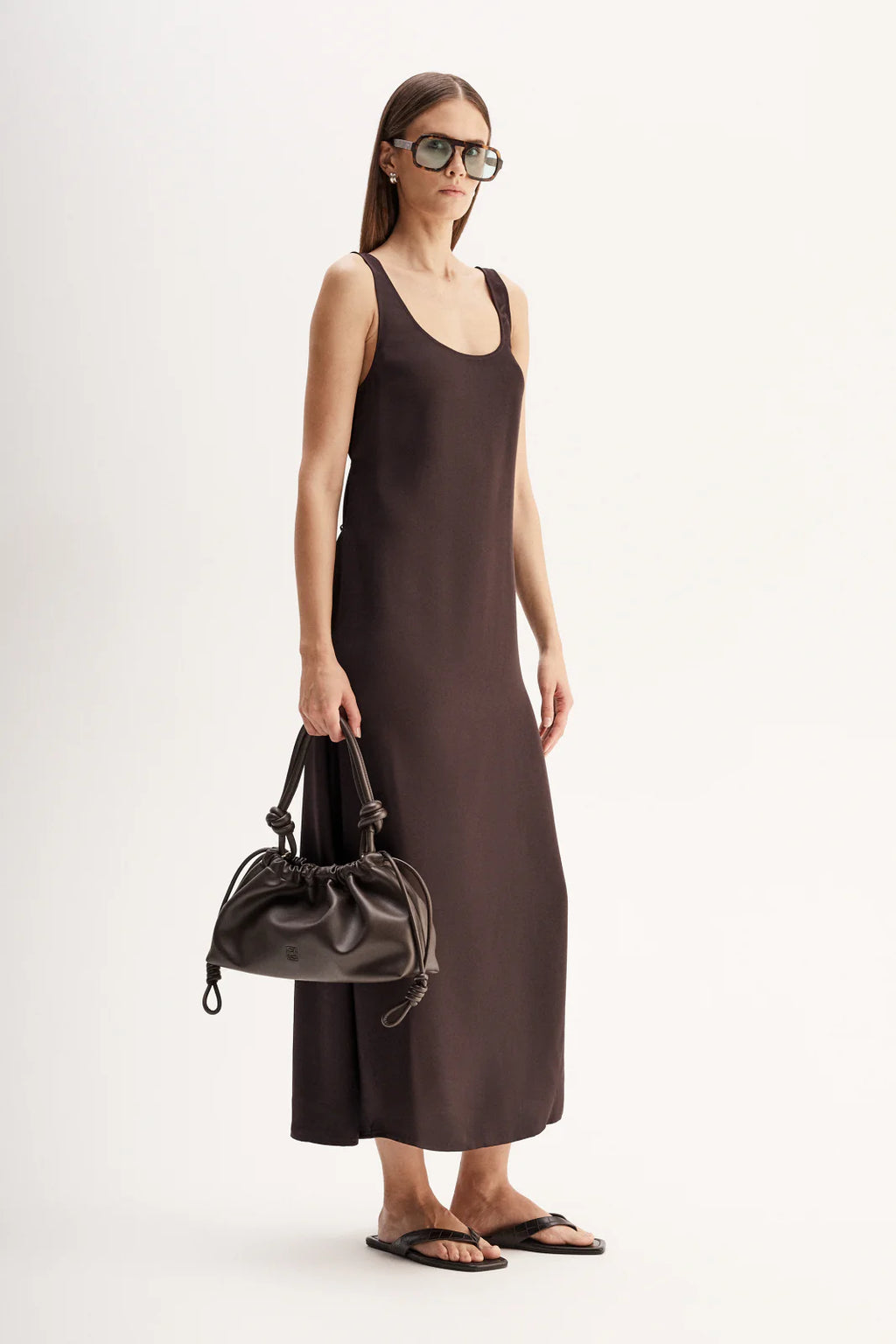 ELKA Mina Maxi Dress | Chocolate