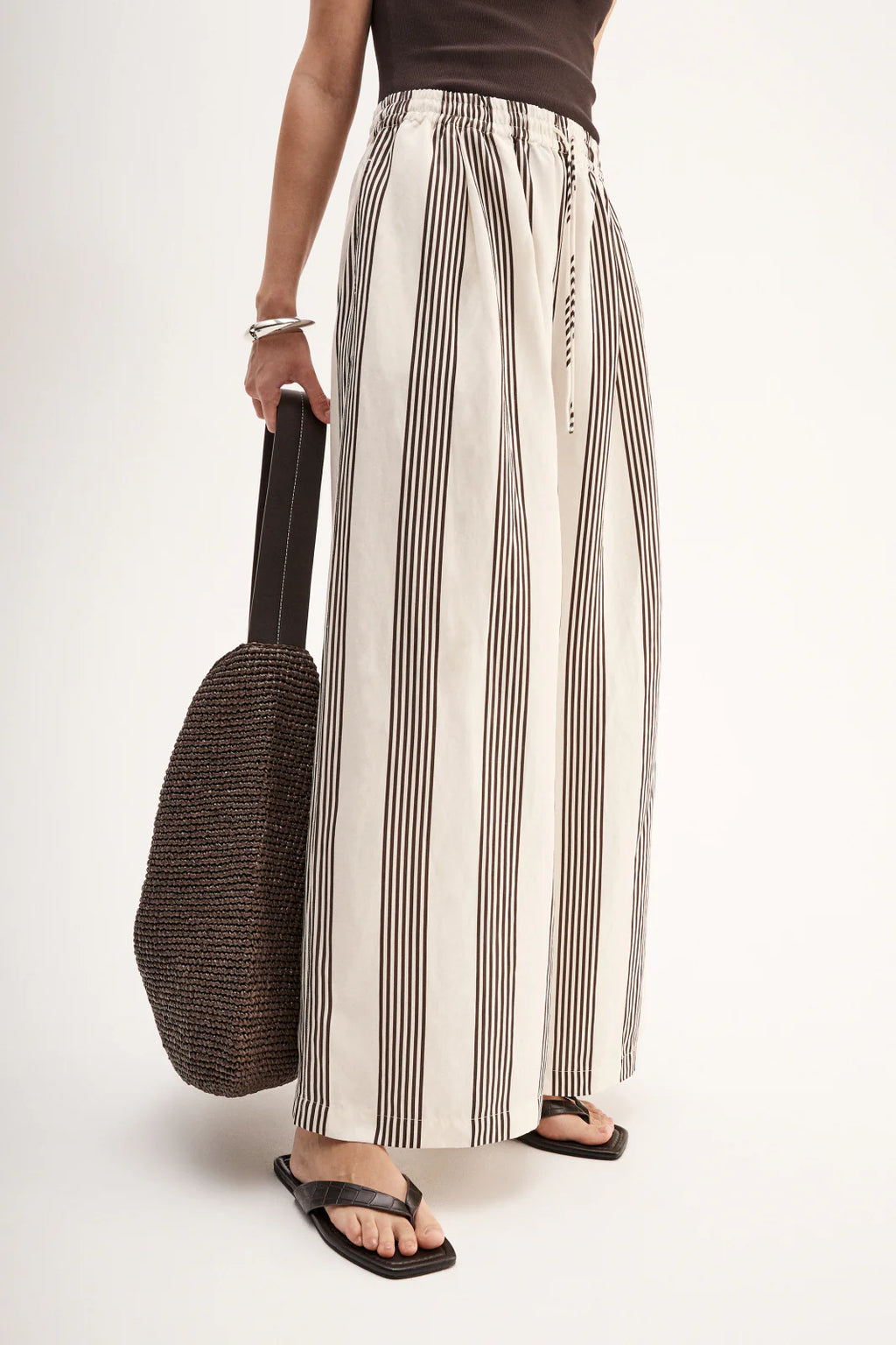 ELKA Milo Stripe Pant | Chocolate Stripe