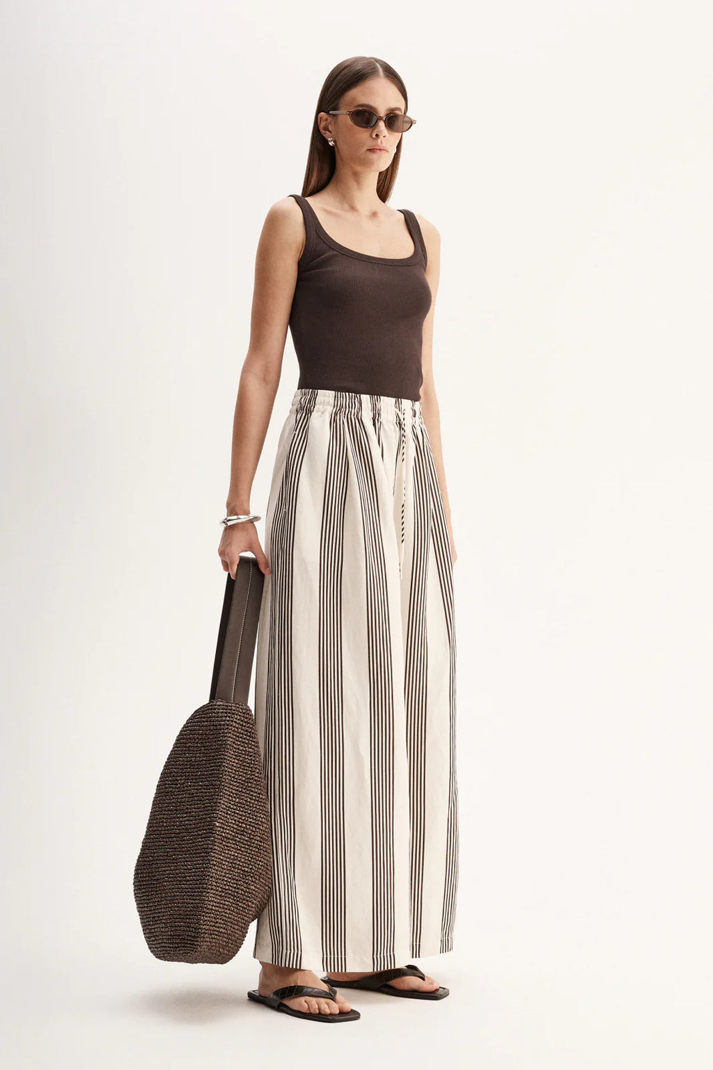 ELKA Milo Stripe Pant | Chocolate Stripe