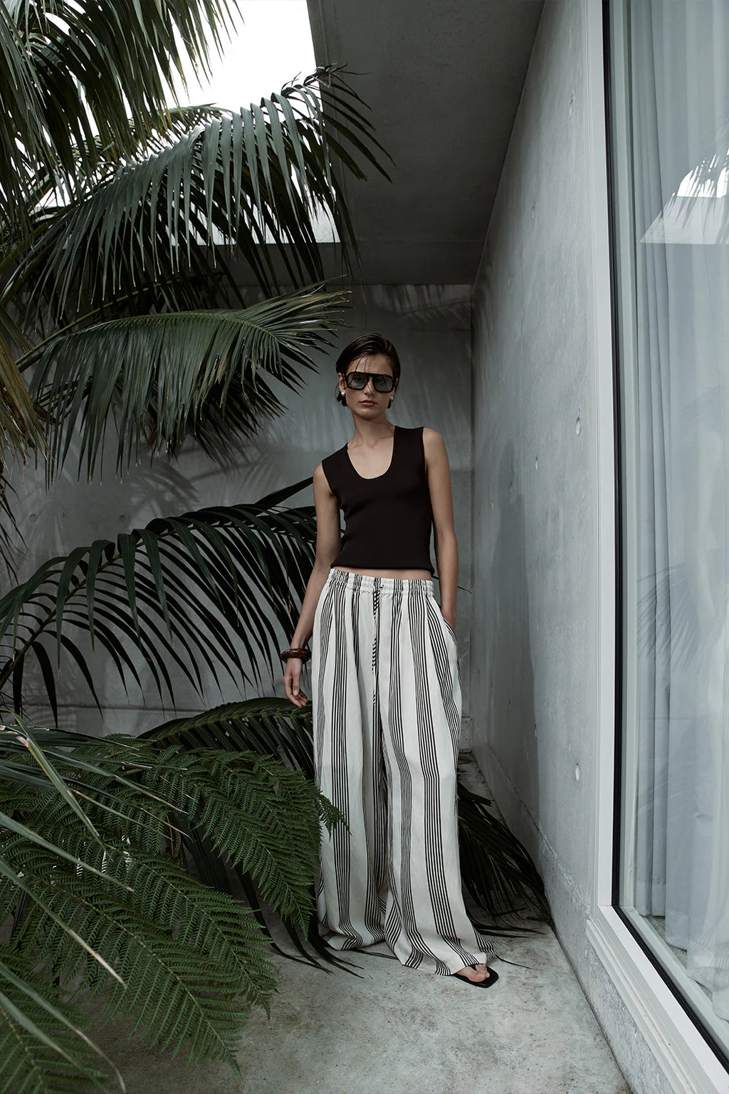 ELKA Milo Stripe Pant | Chocolate Stripe