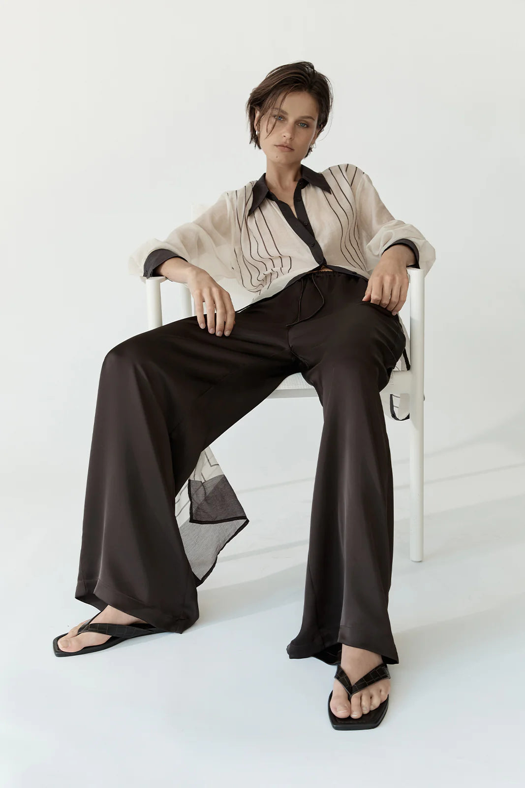 ELKA Havana Maxi Shirt Dress | Chocolate