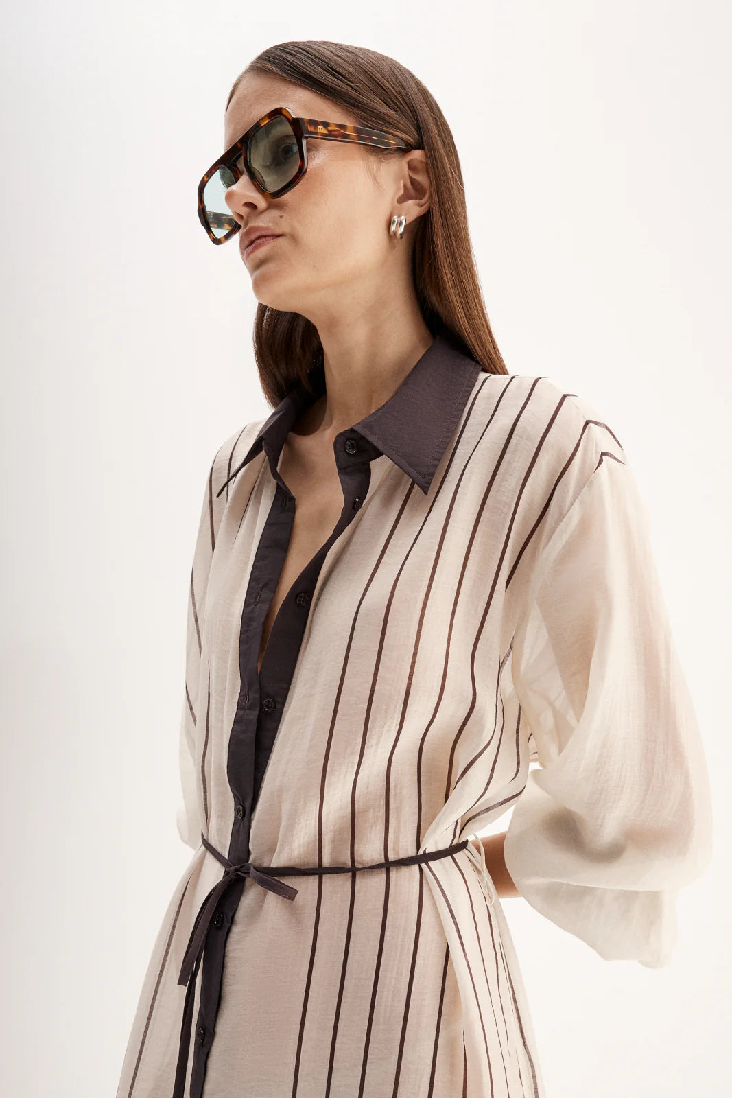 ELKA Havana Maxi Shirt Dress | Chocolate